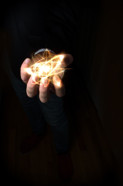 Kristallkugel-Atom - Foto, Bild
