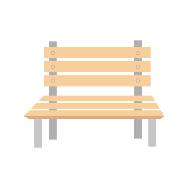 banco silla de madera
 - Vector, Imagen