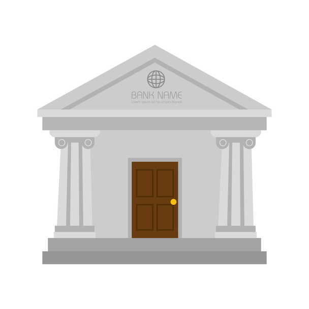 bank money building - Vector, Image