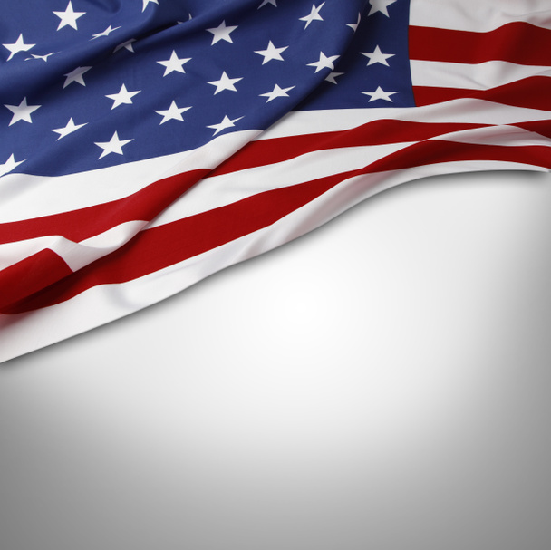 USA zászló a szürke - Fotó, kép