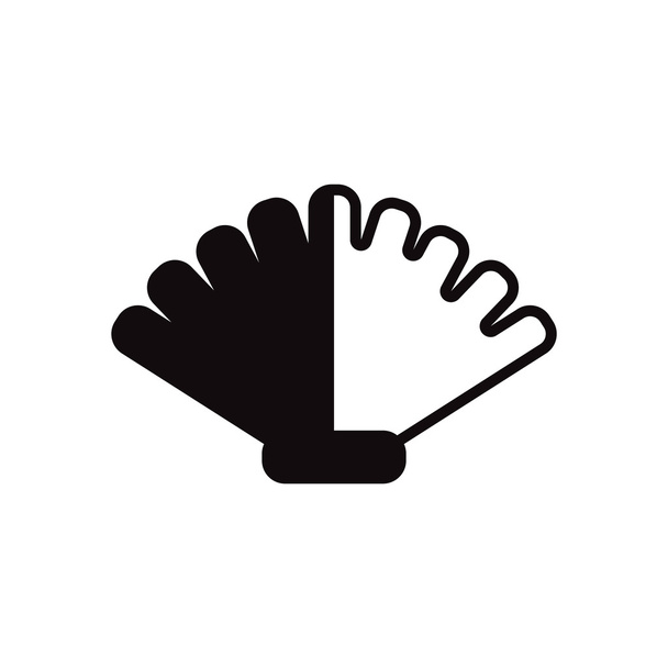 schwarzes Vektor-Symbol auf weißem Hintergrund marine Shell - Vektor, Bild