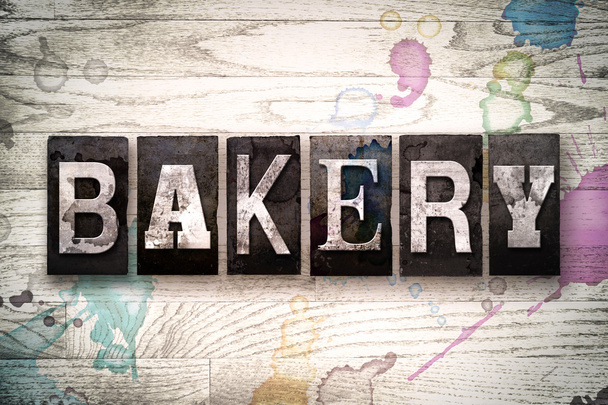 Bakery Concept Metal Letterpress Type - Photo, Image