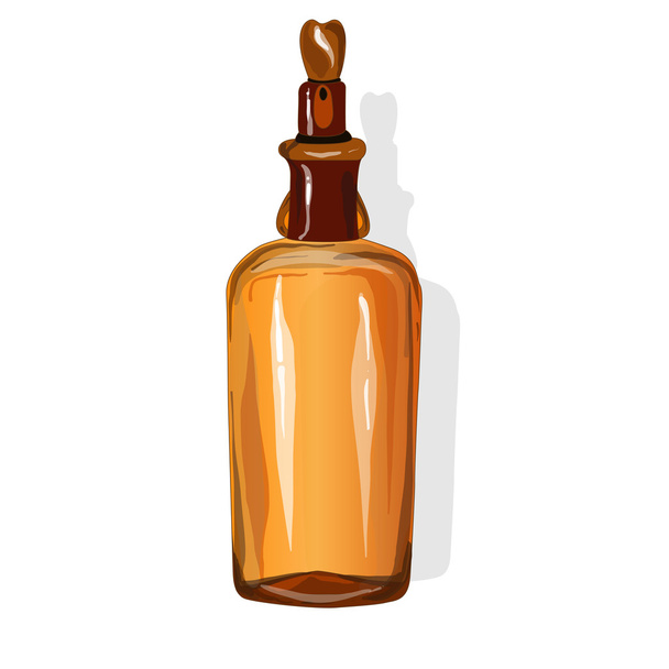 bouteille en verre chimique vintage
 - Vecteur, image