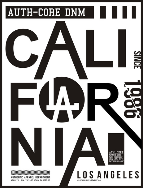 vector typografie Californië - Vector, afbeelding