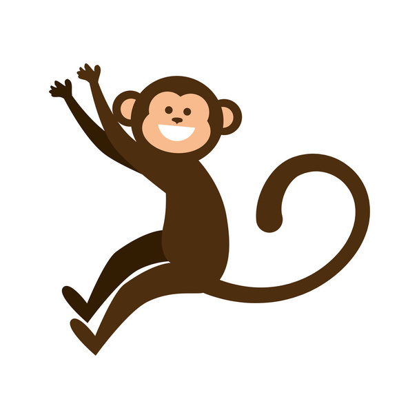 majom állati rajzfilm - Vektor, kép