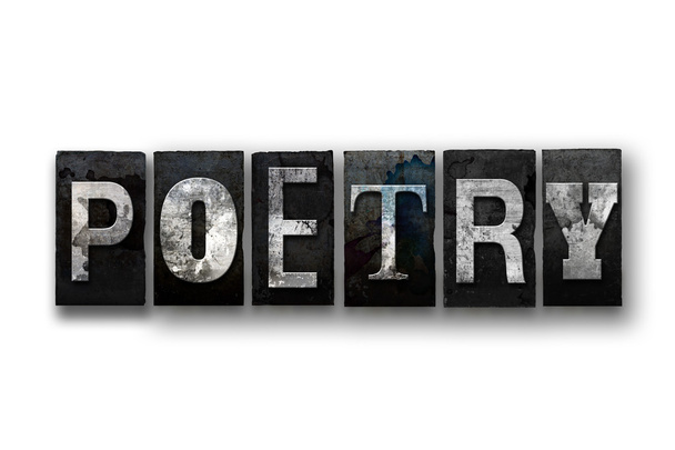 Concetto di poesia Isolated Letterpress Type
 - Foto, immagini
