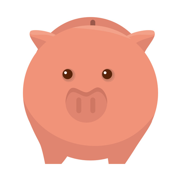 piggy moneybox cartoon - Vector, Image