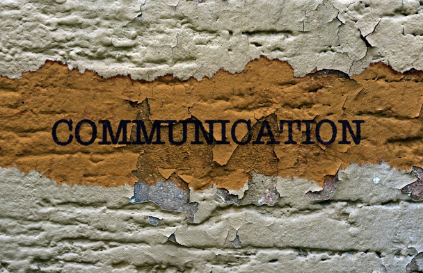Communication text grunge concept - Foto, Bild
