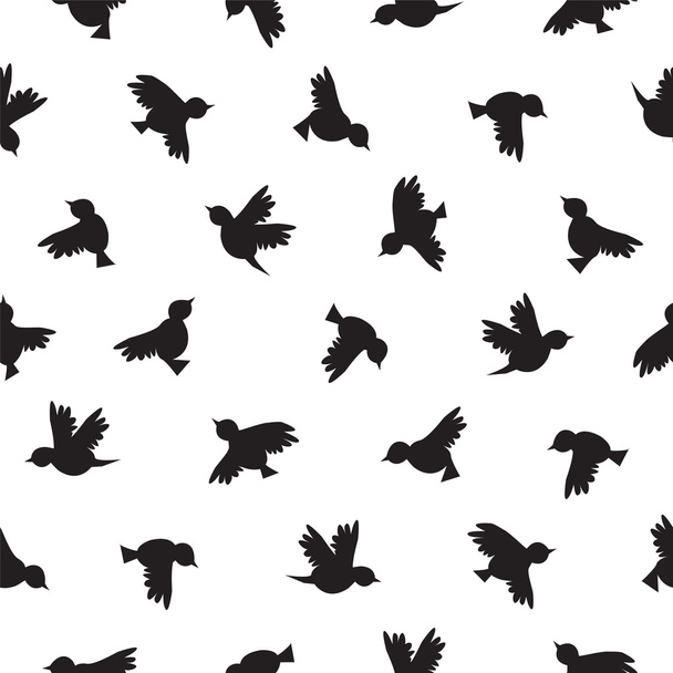 Seamless pattern - birds - Wektor, obraz