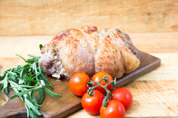 roast Turkey with rosemary and cherry tomatoes - Photo, Image
