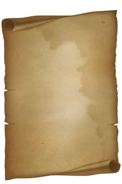 Antieke perkament scroll. - Foto, afbeelding