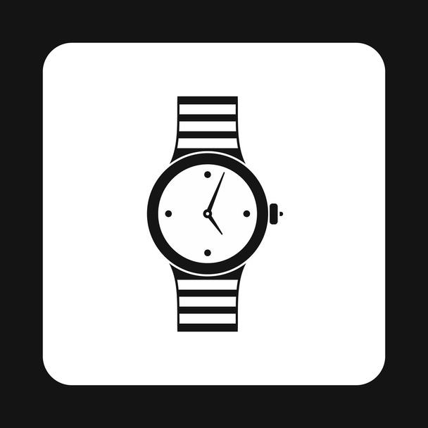Wrist womens watch icon, simple style - Vector, Image