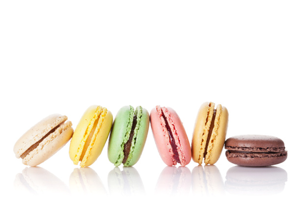 Renkli kurabiye. Tatlı macarons  - Fotoğraf, Görsel
