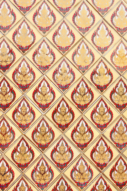 Thajská tradiční klasický vzor v vyzdobený chrám - Fotografie, Obrázek