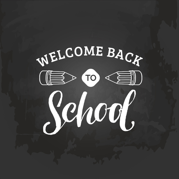 Tervetuloa takaisin koulun logoon
 - Vektori, kuva