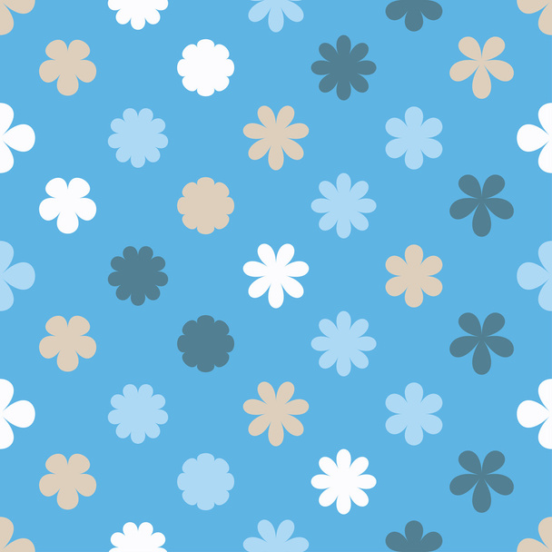 Ethnic boho seamless pattern with decorative flowers. Print. Cloth design, wallpaper. - Vector, imagen