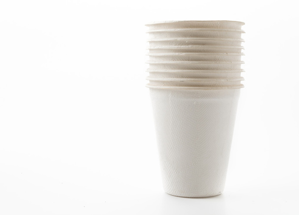 paper cup on white background - Fotó, kép
