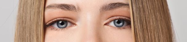 жіночі очі з денним макіяжем
 - Фото, зображення