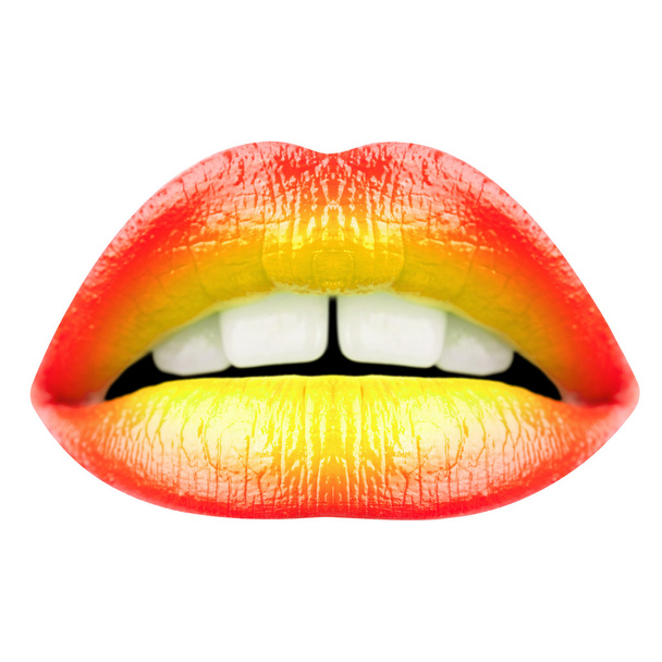 seksi tombul kadın dudaklar - Fotoğraf, Görsel