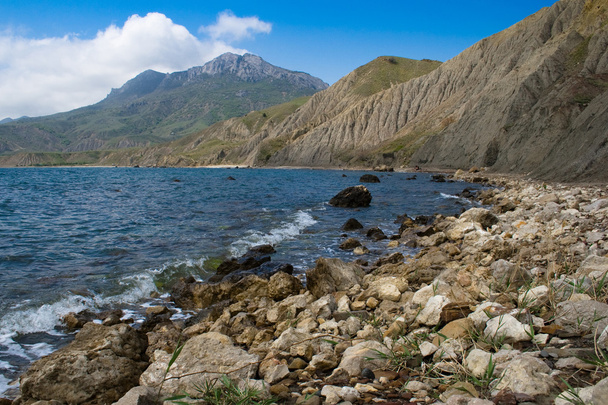 Landscape of mountains and see shore - Fotografie, Obrázek