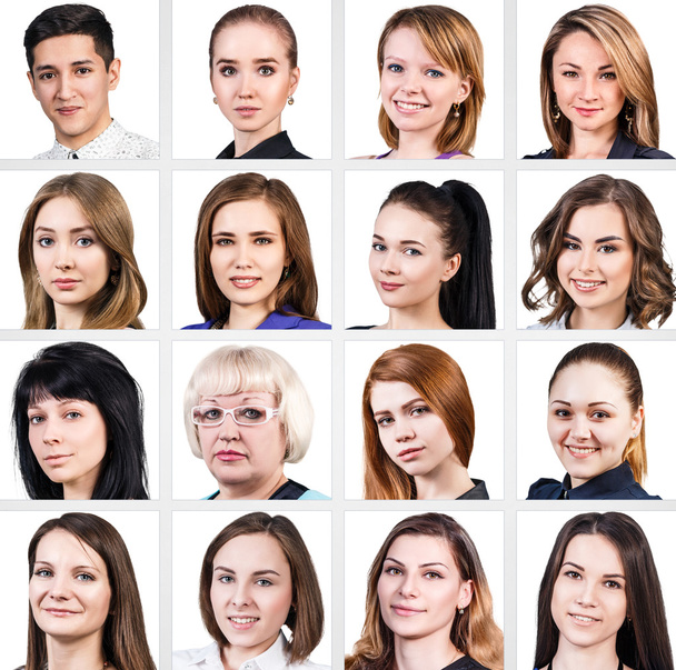 Collage de diverses personnes d'âge mixte
 - Photo, image