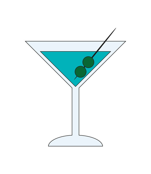 koktejl alkoholu nápoj designu - Vektor, obrázek
