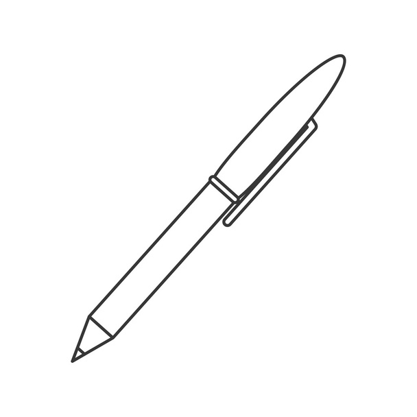 pen tool schrijven draw ontwerp - Vector, afbeelding