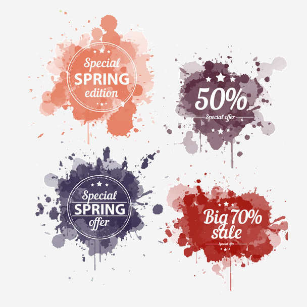Spring offer set - Vetor, Imagem