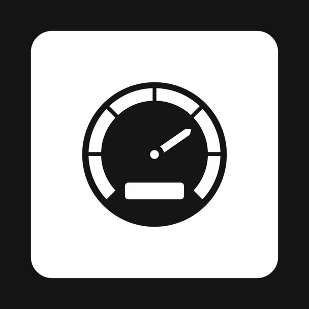 Tachometer icon in simple style - Vektor, kép