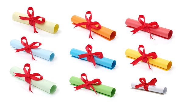 Collection de rouleaux de papier couleur
 - Photo, image