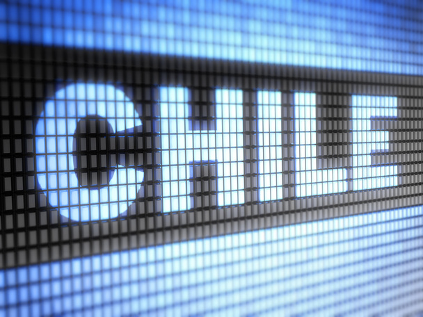 "Chile "en pantalla
 - Foto, Imagen