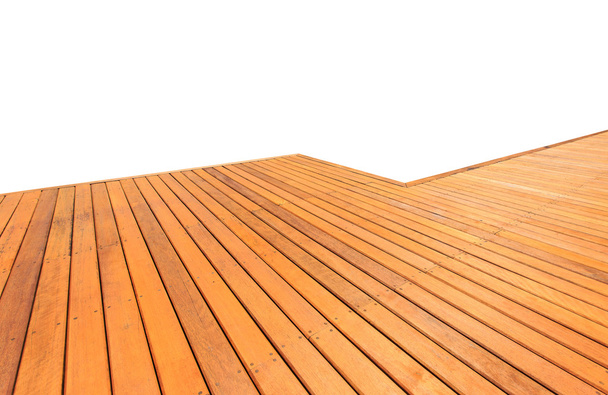 Dřevěné palubky a podlahy izolovaných na bílém pozadí - Fotografie, Obrázek