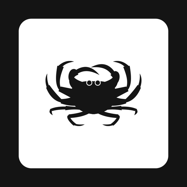 Crab icon, simple style - Vettoriali, immagini