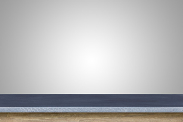 Üres lap tetejére gránit kő tábla elszigetelt fehér background - Fotó, kép