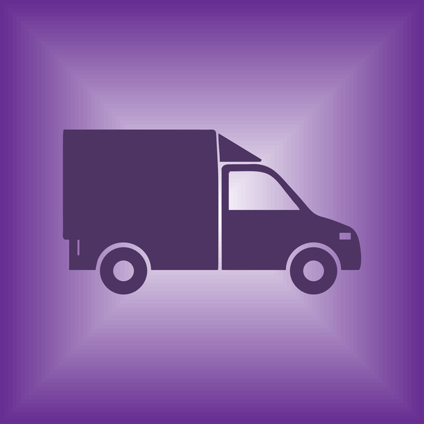 Delivery Van Isolated. web icon - Vector, Image