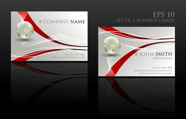 Set of two business cards - vector illustration - Vector, Image