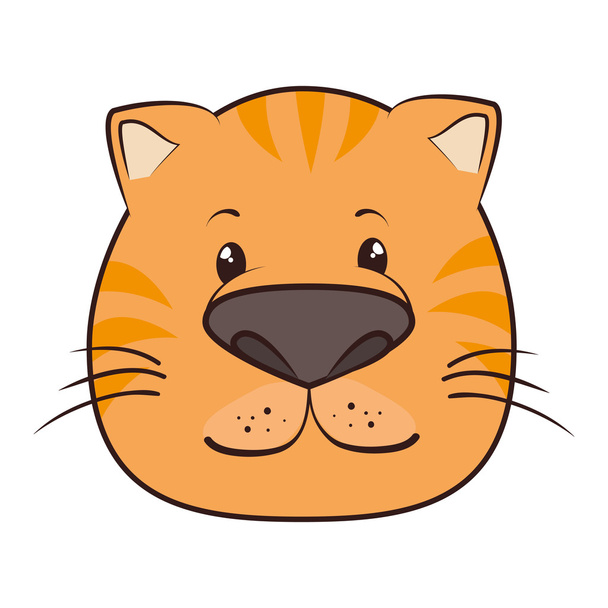 Cat face animal cartoon
 - Вектор,изображение