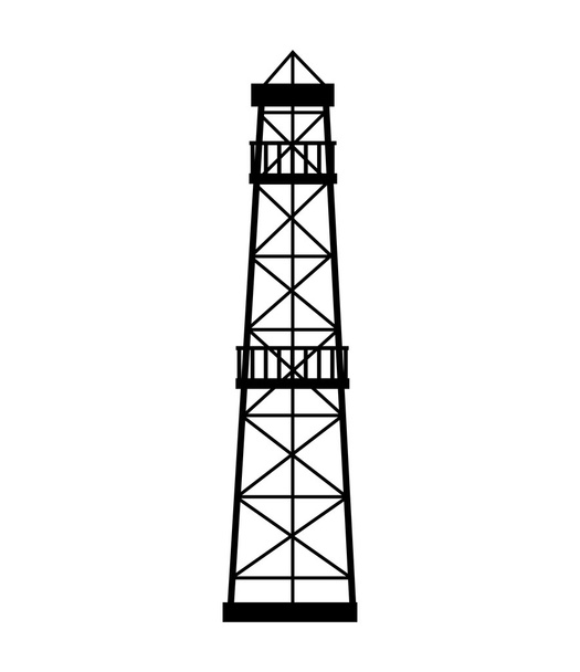 produzione piattaforma petrolifera isolata
 - Vettoriali, immagini