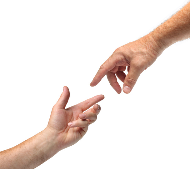iki el birbirine ulaşma - Fotoğraf, Görsel
