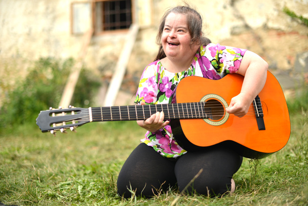 Woman with down syndrome - Photo, Image