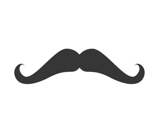moustache hair mouth face design - Vecteur, image