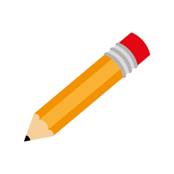 pencil write draw school isolated - Vector, Image