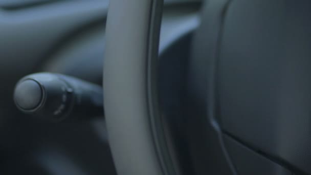 Dźwięk audio przycisków na kole kierownicy - Materiał filmowy, wideo