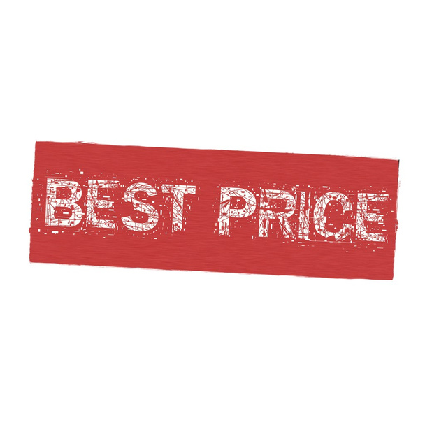 BEST PRICE white wording on Background  red wood Board old - Foto, Imagen