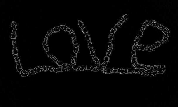 Word love, , chain - 写真・画像