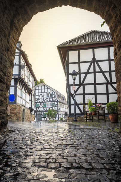 Tradycyjne architektury zabytkowej Blankenberg, Niemcy - Zdjęcie, obraz