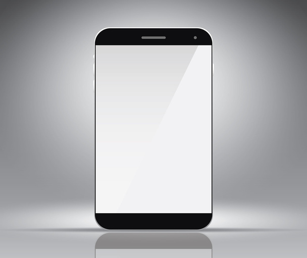 Empty mobile phone screen vector illustration template for advertising - Vector, Image