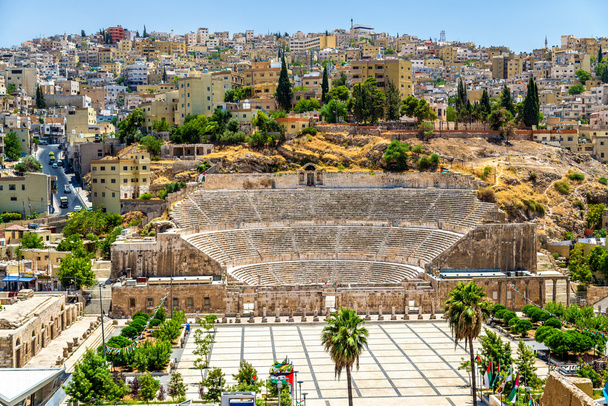 View on Roman Theater in Amman - Photo, Image