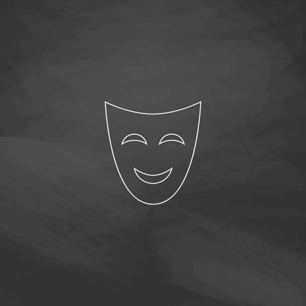 comedy mask computer symbol - Vektör, Görsel