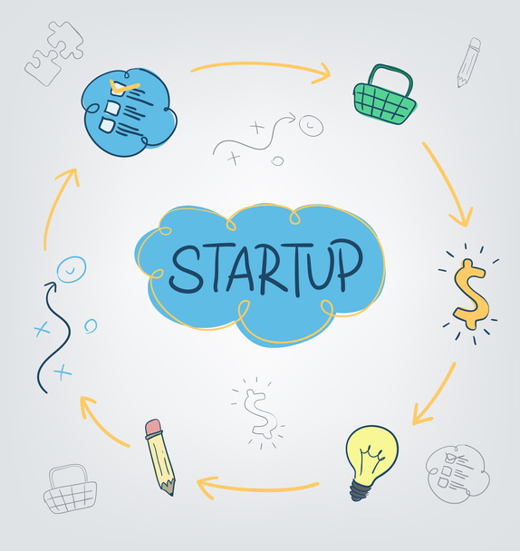 Business startup concept - Vector, Image